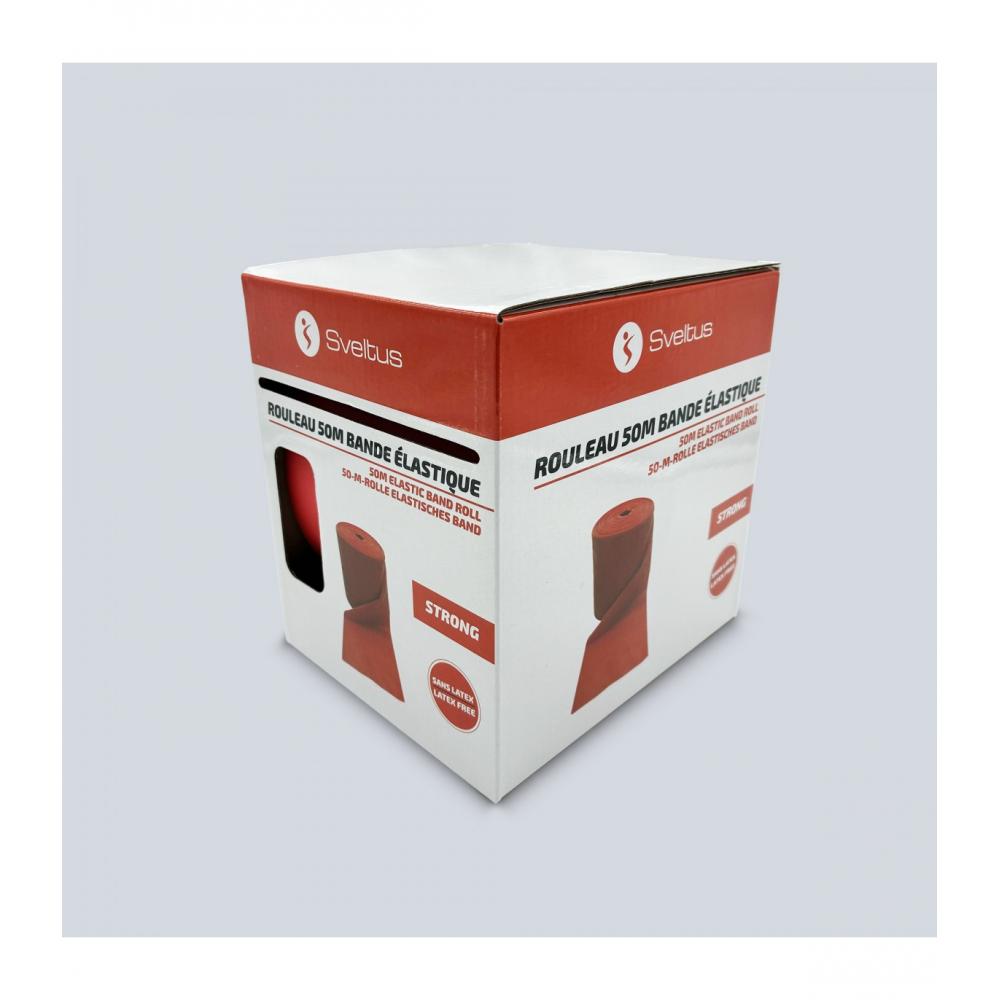 Эспандер лента латекс SVELTUS 50M roll of TPE/TPR resistant tape strong 05-0539