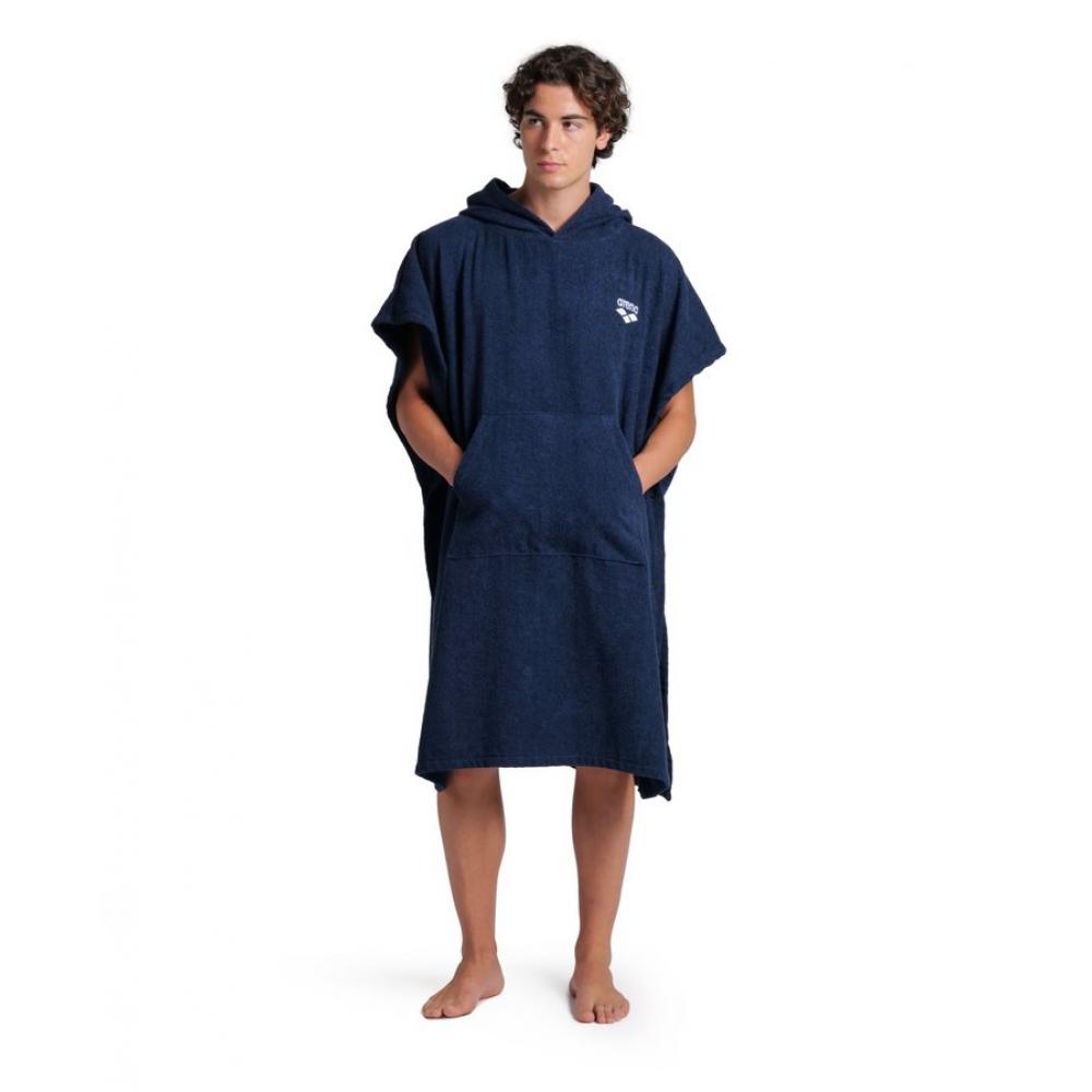 Халат arena cotton poncho navy-white 009651 700 l/xl arena 25 25-0800000149