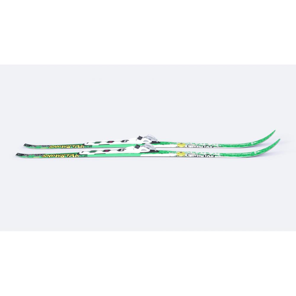 Лыжи беговые FISCHER SNOWSTAR GREEN NIS KIDS (с крепл.) (120) 407-18N64516-120
