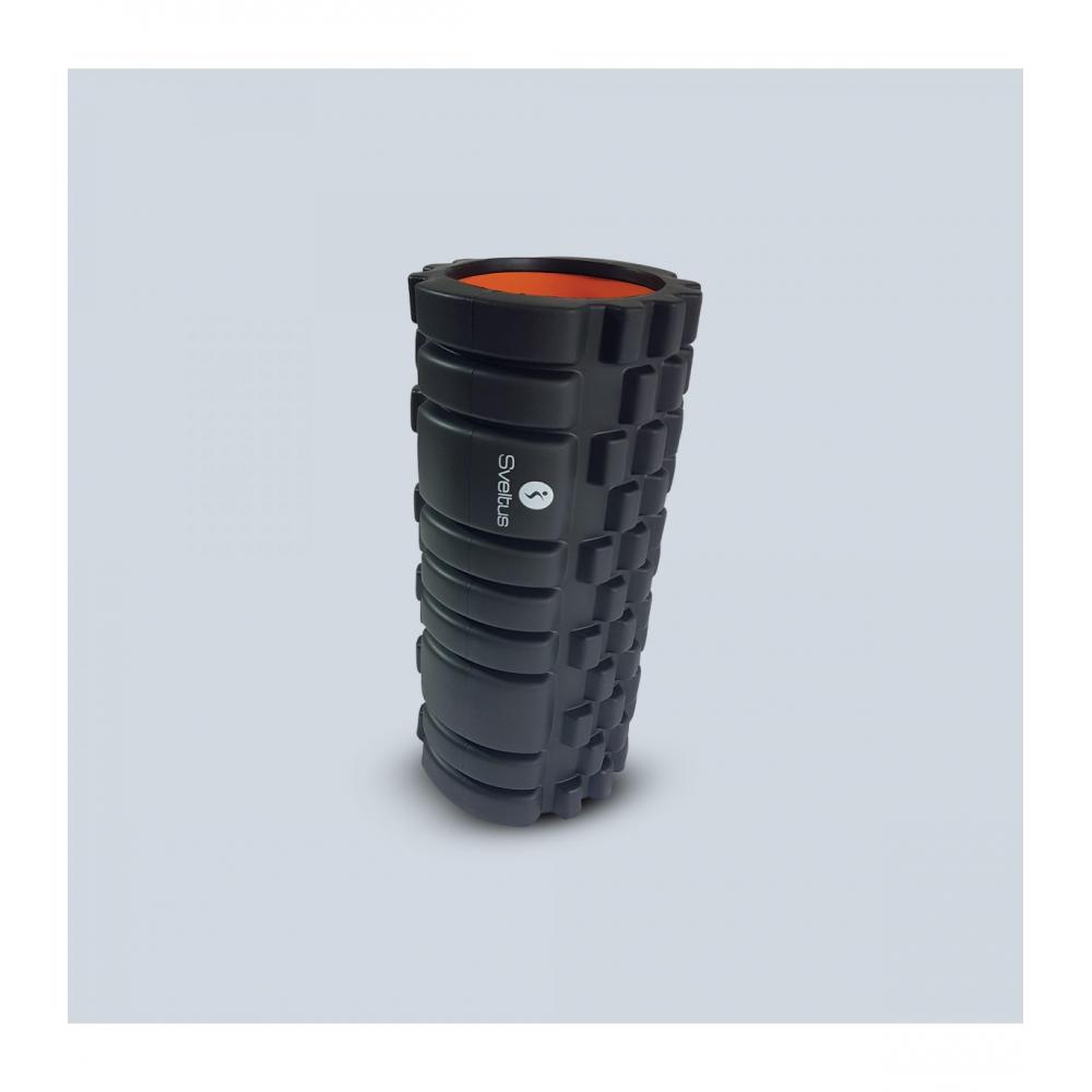 Ролик массажный SVELTUS Foam roller with grid black 05-2515