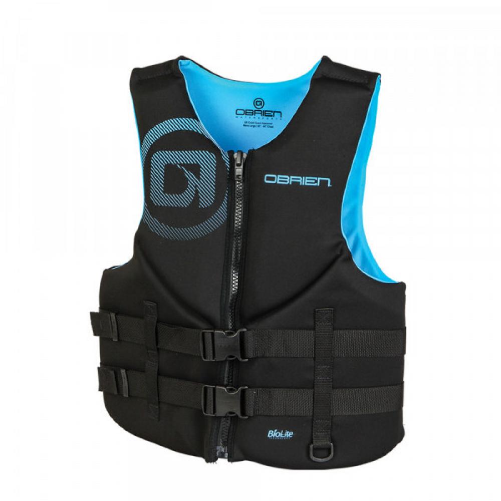 Спасательный жилет неопрен мужской O'Brien TRADITIONAL MENS CYAN S22S (2201996, L, S22S) 23-040000236