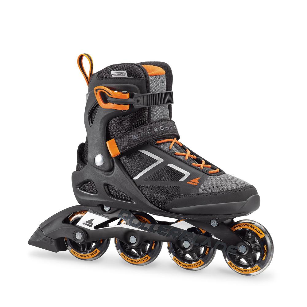 Rollerblade 18 коньки роликовые MACROBLADE 80 black/orange 280 62-18-42561