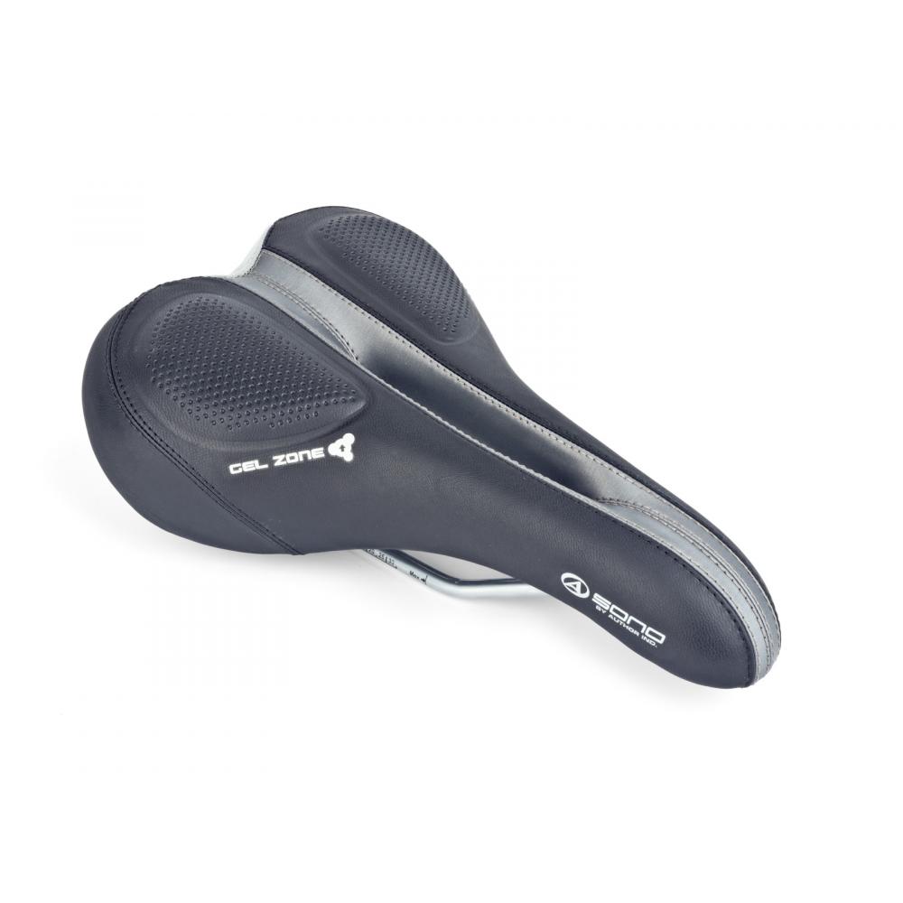 Седло 8-31049987 турист. SONO GEL ZONE 275х170мм с вентил. гелевое (20) черное AUTHOR 8-31049987