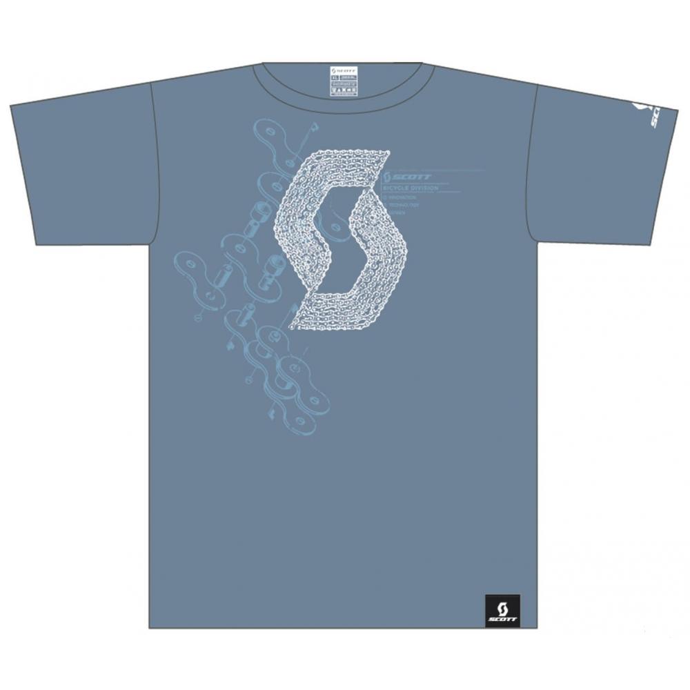 Футболка Scott Chain Break salte blue (L) 30-220619-SB-L