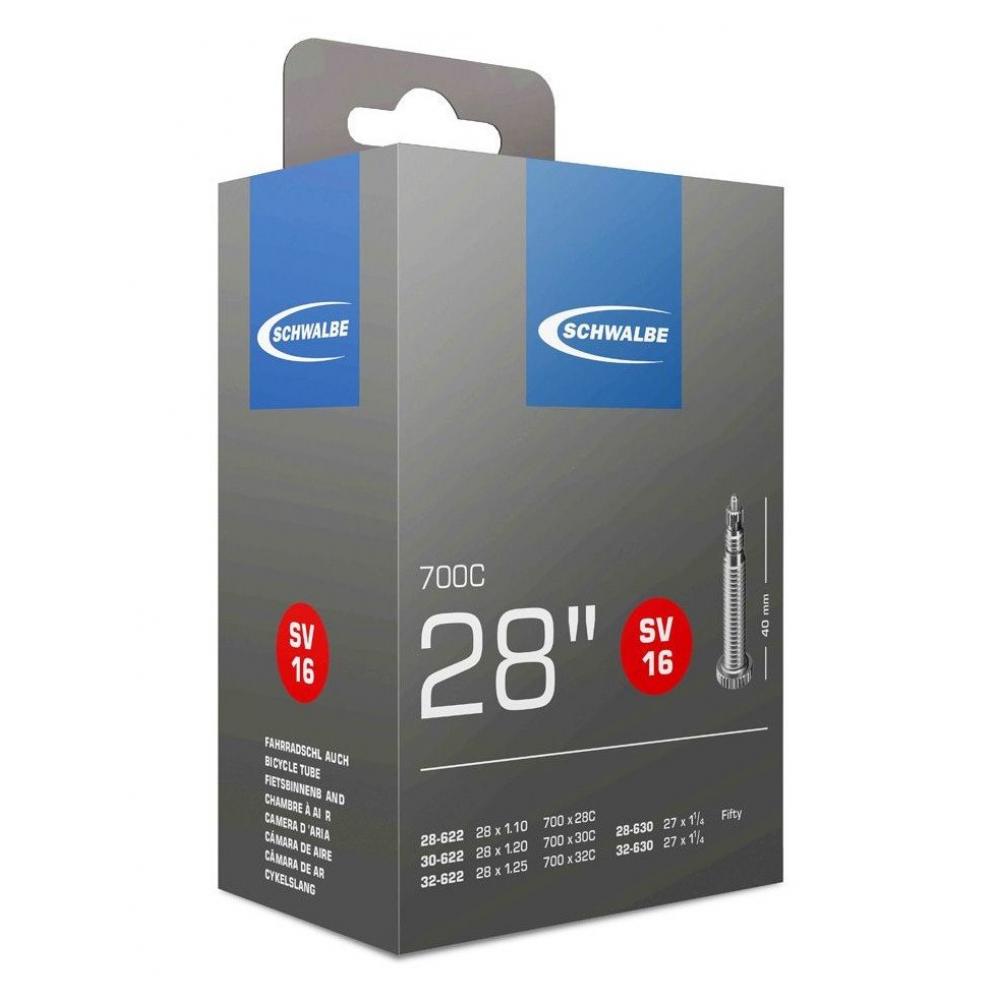 Камера. 28" спорт 05-10431363 SV16 27.5/28-1.10-1.25 (28/32-622/630) IB 60mm. SCHWALBE 05-10431363