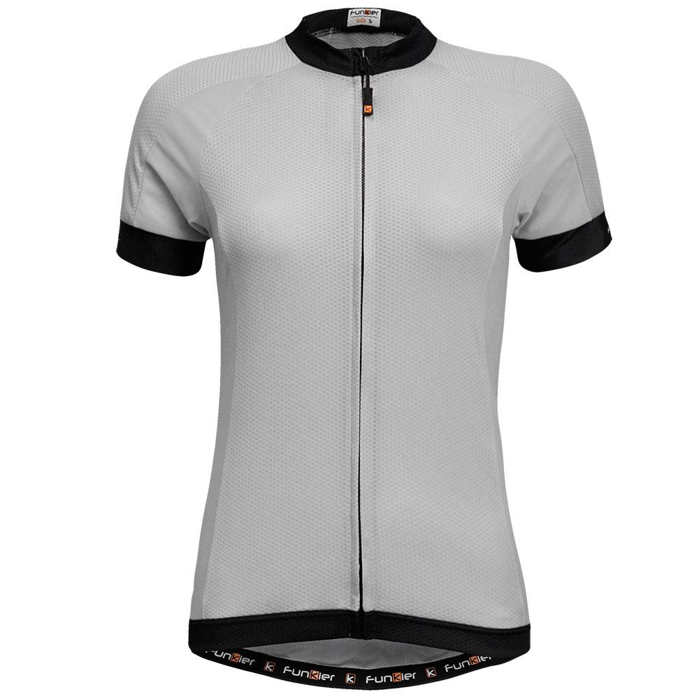 Велофутболка 13-898 женская PARMA JW-930 White Women Active Short Jersey, с длинной молнией, с водон 13-898