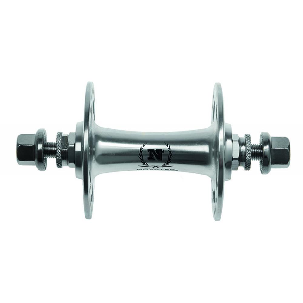 Втулка 5-325710 Singlespeed/Fixie алюм. перед. 36отв. гайки ось М9х140мм серебр. NOVATEC 5-325710