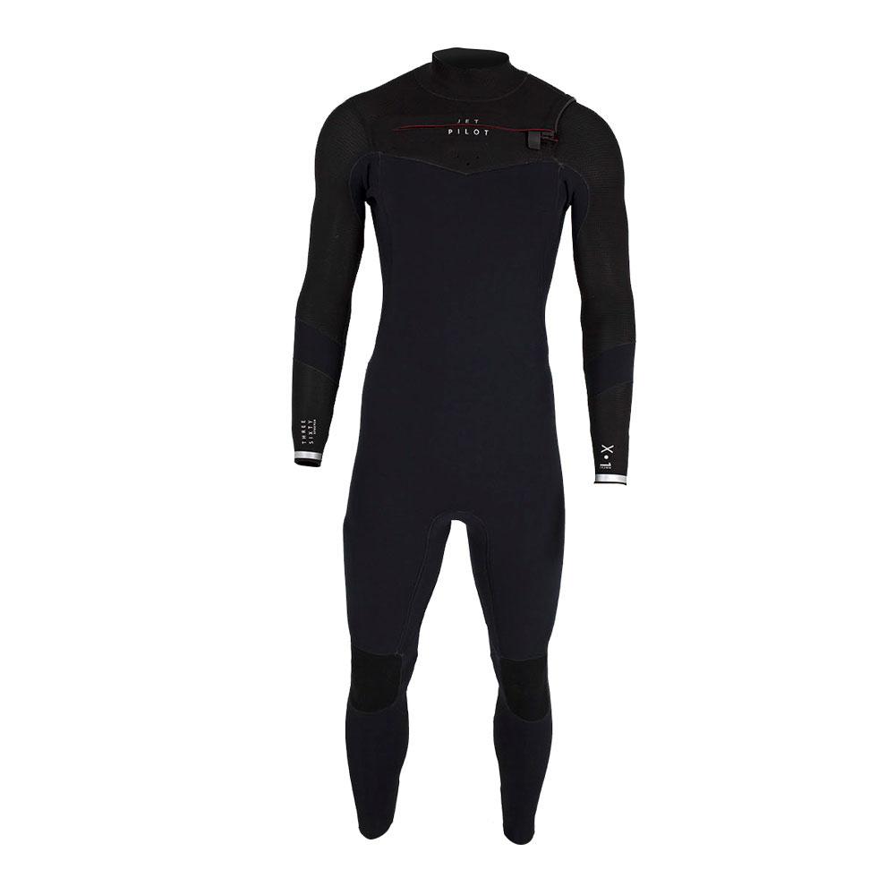 Гидрокостюм мужской длинный Jetpilot X1 4X3 CZ LS Streamer Rip Stop black/rip stop S23 (2215006, 2XL 24-060000020