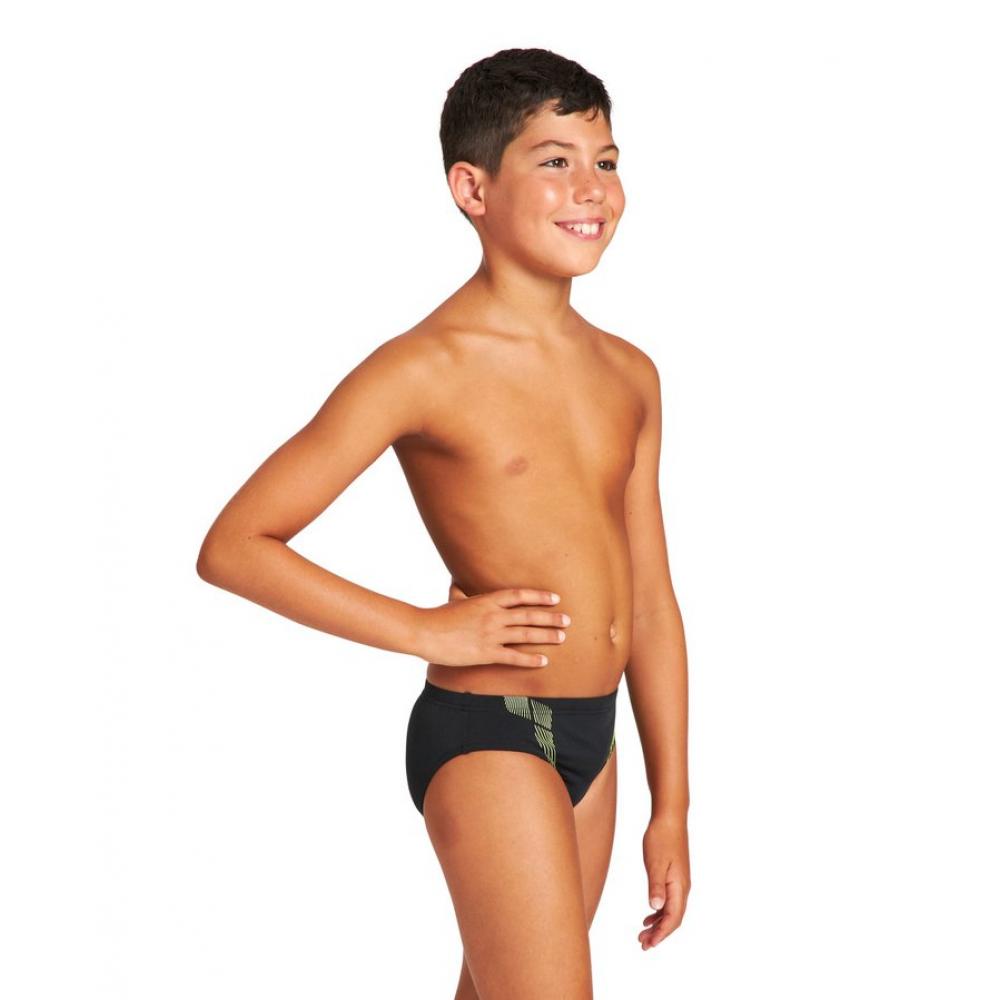 Плавки м STREAK JR BRIEF black-soft green 12-13 Arena 21 22 22-020000059