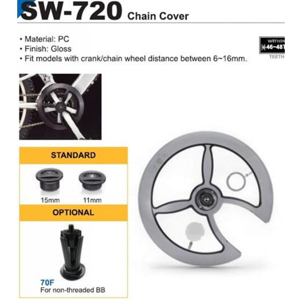 Защита системы 6-180655 SW-719 42/44 универс. крепл. пластик (100) черная SUNNY WHEEL (Тайвань) 6-180655