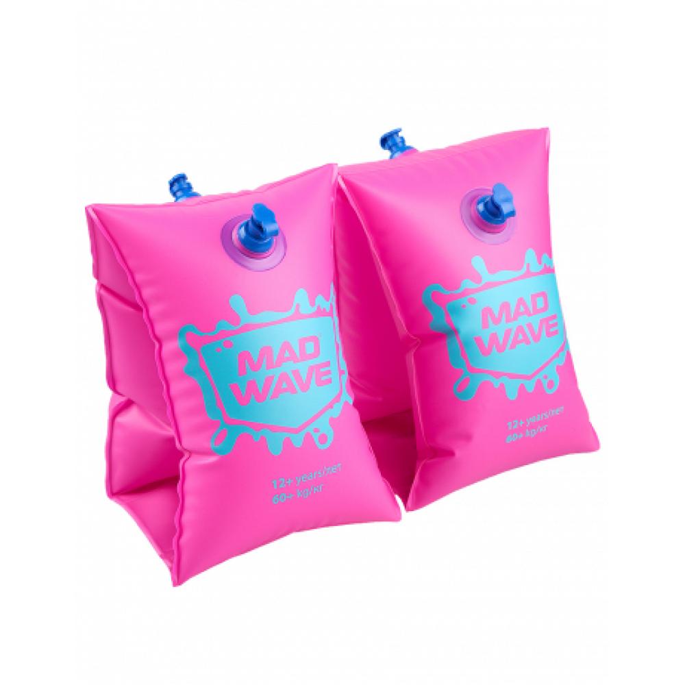 Нарукавники MAD WAVE, 12+, Pink M0756 03 3 11W MADWAVE 20-070000083