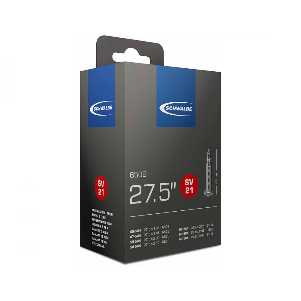 Камера. 27,5" спорт 05-10400153 SV21 27.5"х1.50-2.40 (40/62-584) IB 40mm. SCHWALBE 05-10400153