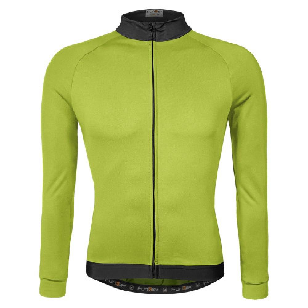 Велоджерси с рукавом 12-173 Parma-LW J-930-LW Ref. Yellow Men Active LS Thermal Microfleece Warm Bre 12-173