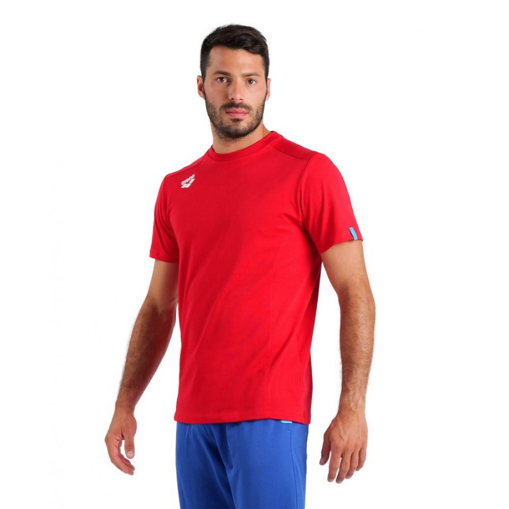 Футболка team t-shirt panel red 004899 400 l arena 24 25 ут000323873 24-1200000133