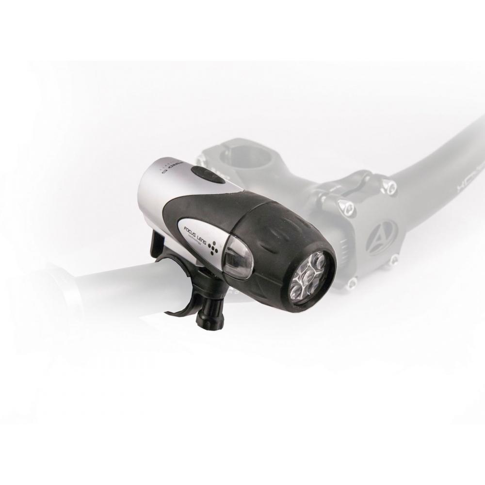 Фара 8-12002206 5д. повыш. ярк./2ф. A X-Guard 5 LED серо-черн. прорез. с линз. (20) без батар. AUTHO 8-12002206