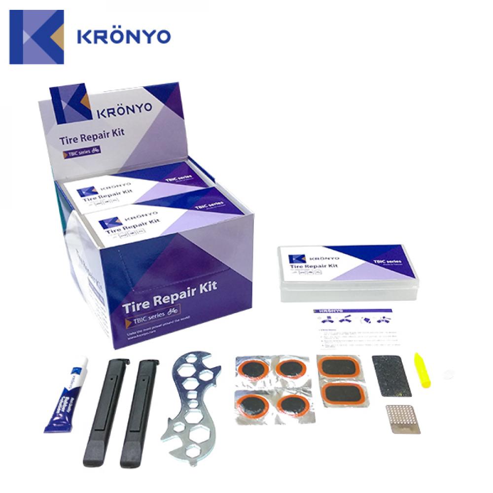 Аптечка 6-170222 TBIC-02 6 заплаток+клей+шкурка+монтировки+ключ+карандаш KRONYO 6-170222