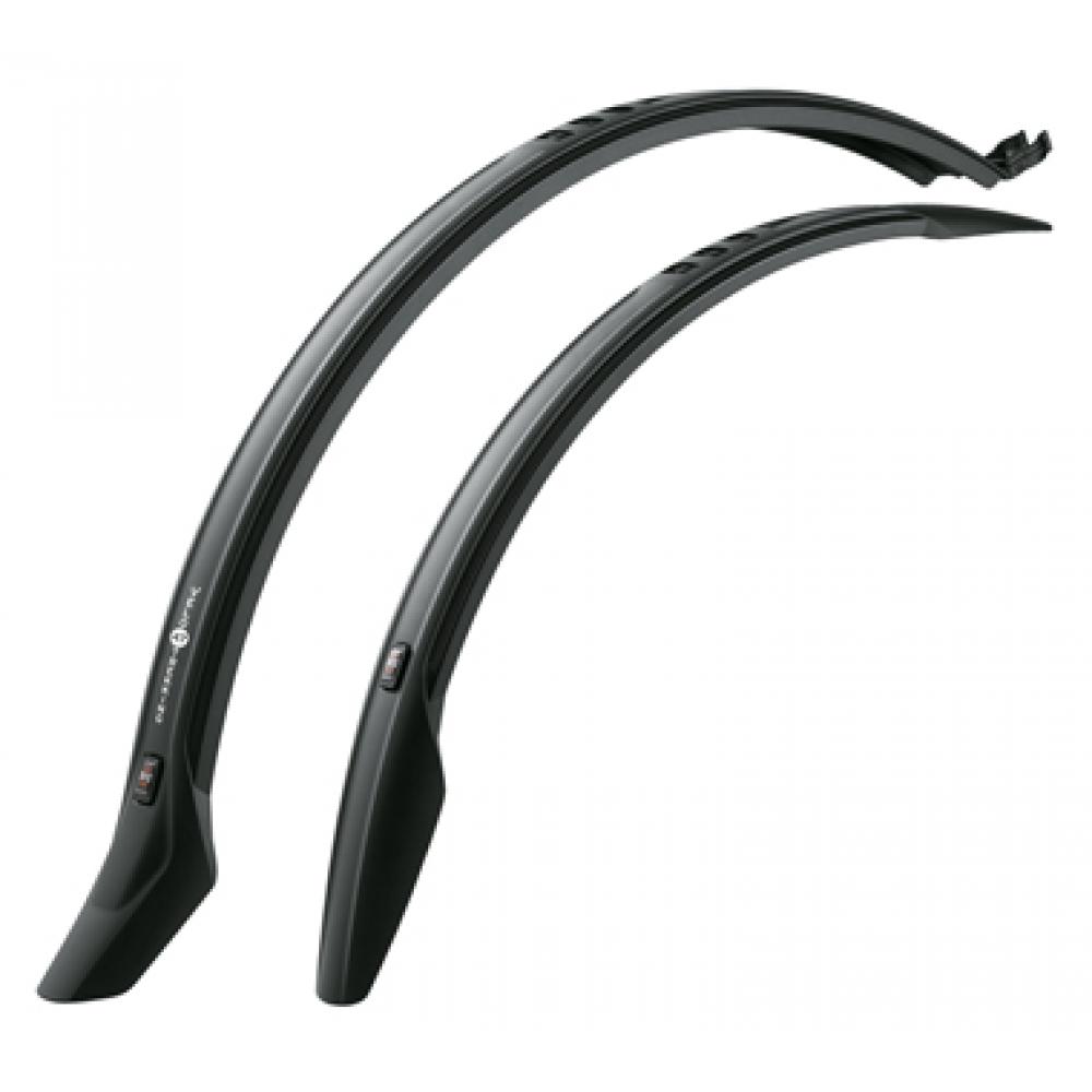 Крылья 0-11165 пластик SKS-11165, Velo55 Junior set, 24" черные  (Германия) 0-11165