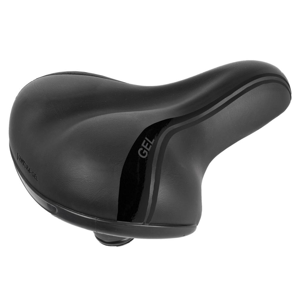 Седло 5-250082 комфорт GEL 254х208мм с закрыт. резин. пружинами-эластомер + гель. с боковой защитой 5-250082