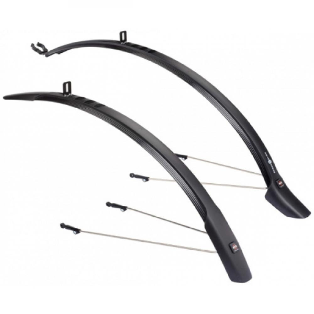 Крылья 0-10998 пластик SKS-10998, Velo42 Urban Set, для 27,5'-28" с усами, (для шин 1,1"-1,5") черны 0-10998