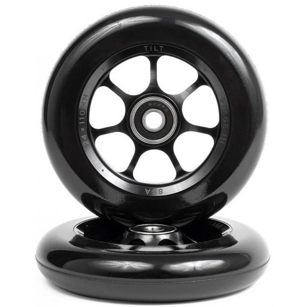 Колесо для самоката Tilt Stage III Durare Spoked 120x30 пара (черный)  05-07-990