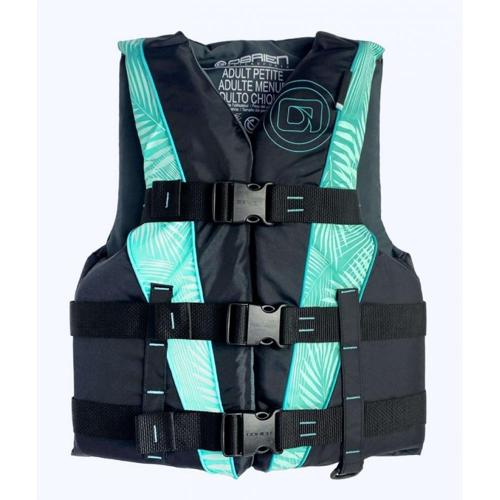 Спасательный жилет нейлон женский O'Brien 3-BUCK WMS AQUA/PALM S23 (2211953, XS/S, S23) 23-040000212