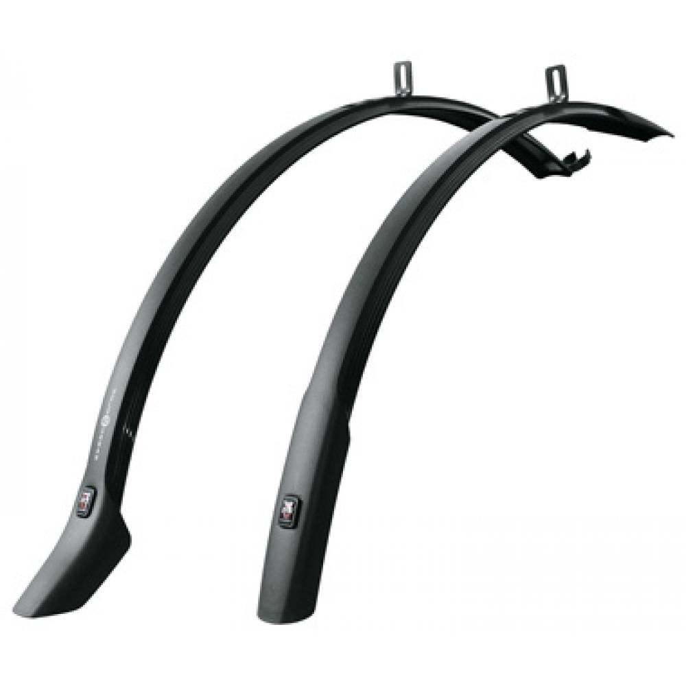 Крылья 0-10497 пластик SKS-10497, Velo42 Urban, 27,5 и 28", для покрышек 1,1"-1,5", перед. 715мм, за 0-10497
