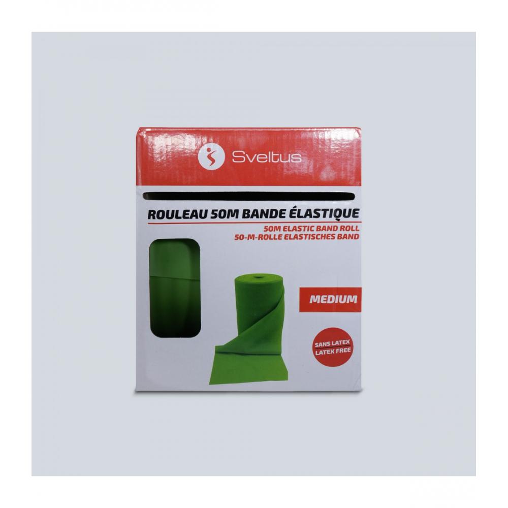 Эспандер лента латекс SVELTUS 50M roll of TPE/TPR resistant tape medium 05-0538
