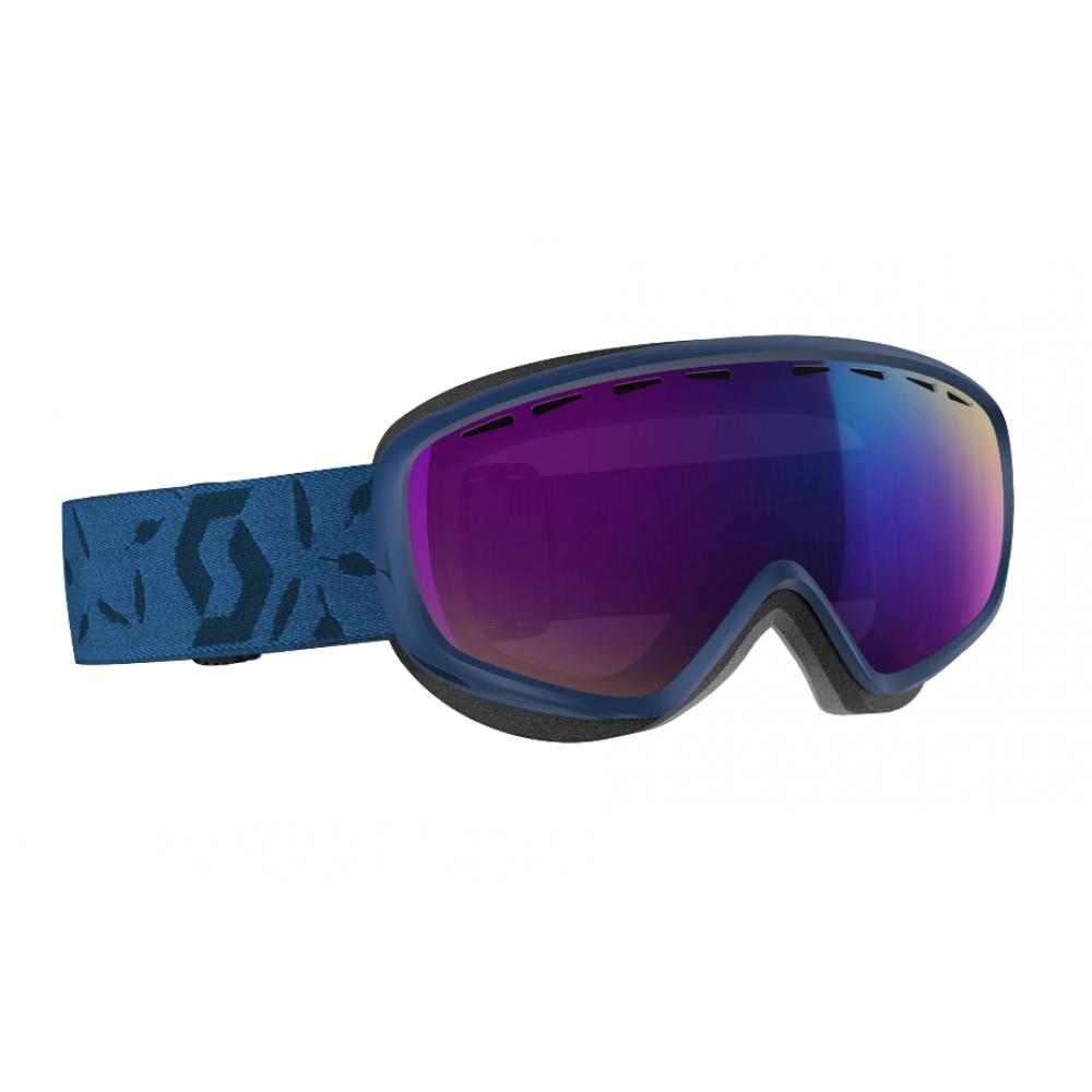Горнолыжная маска Scott Dana dark blue, фильтр amplifier teal chrome 65-260569-0114315