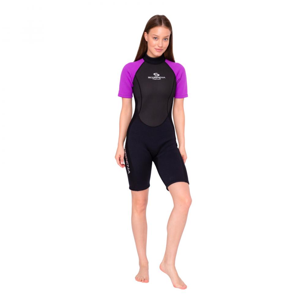 Гидрокостюм Scorpena Hawaii Shorty женск., S, Пурпурный S02522 24-040000216