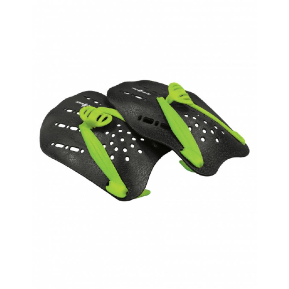 Лопатки Mad Wave 17х11.5, S, Black/Green M0749 06 1 00W 19-080000063