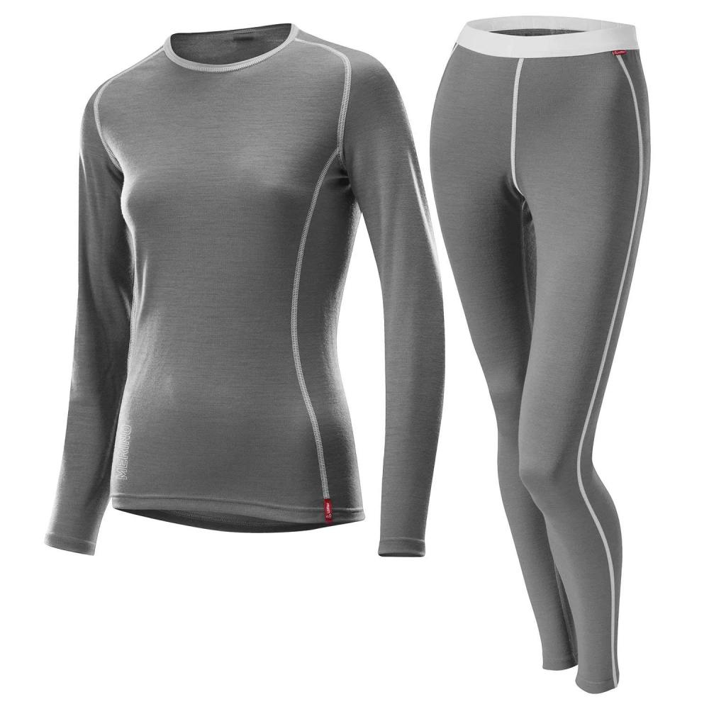 Жен.комплект Loeffler Merino (футболка, панталоны) (сер.) (36) 65-L17650-90036