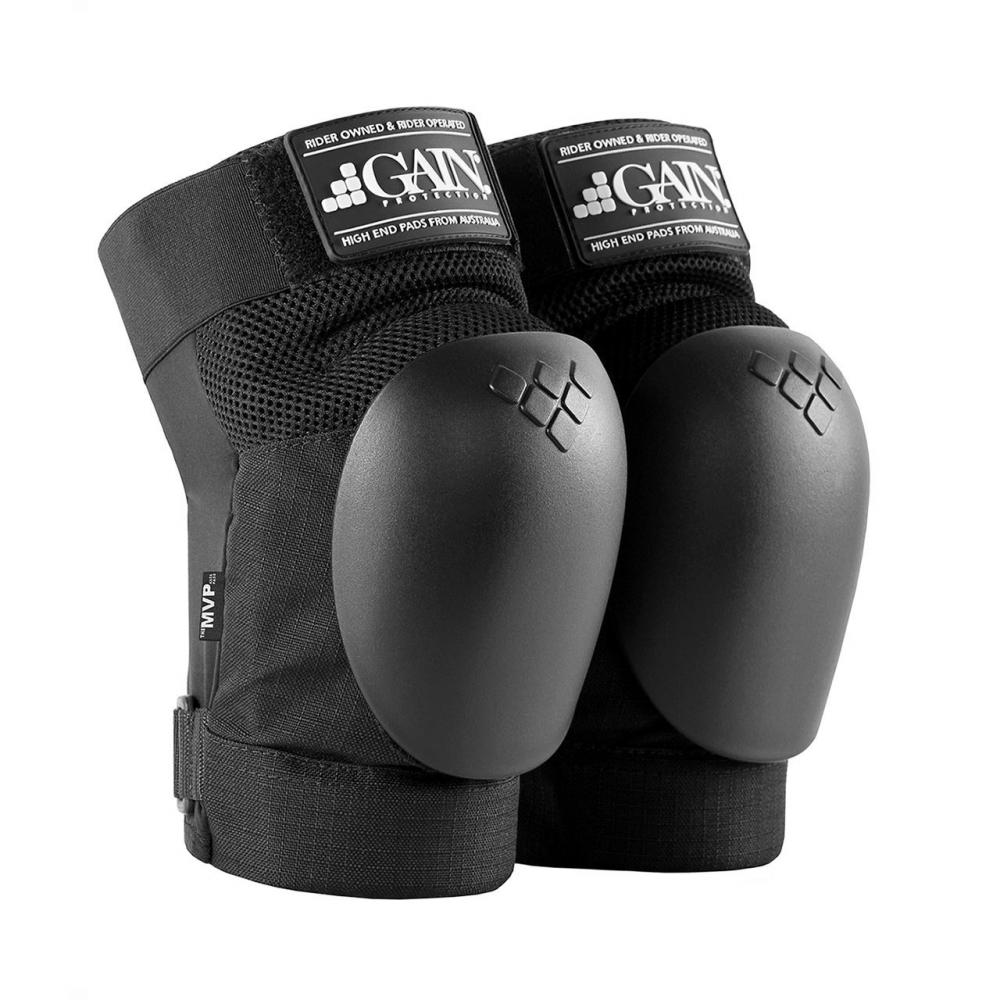 Защита 03-001292 на колени, THE MVP hard shell knee pads размер M-L 35-40см черн. GAIN 03-001292