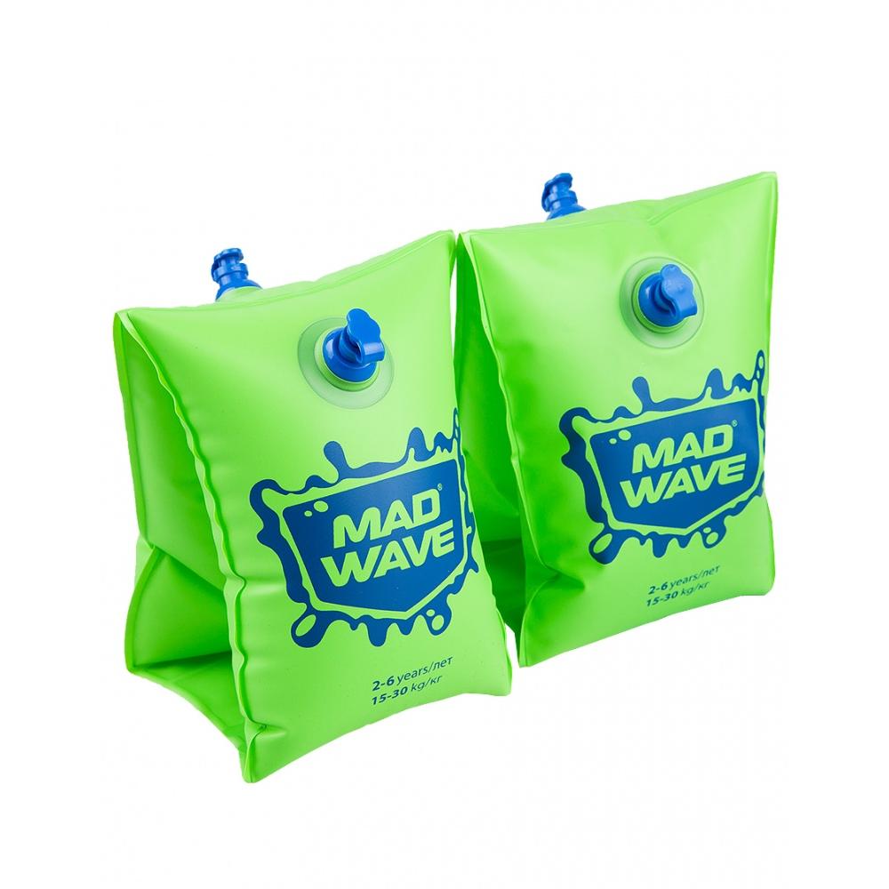 Нарукавники MAD WAVE, 0-2, Green M0756 03 0 10W MADWAVE 18-011016