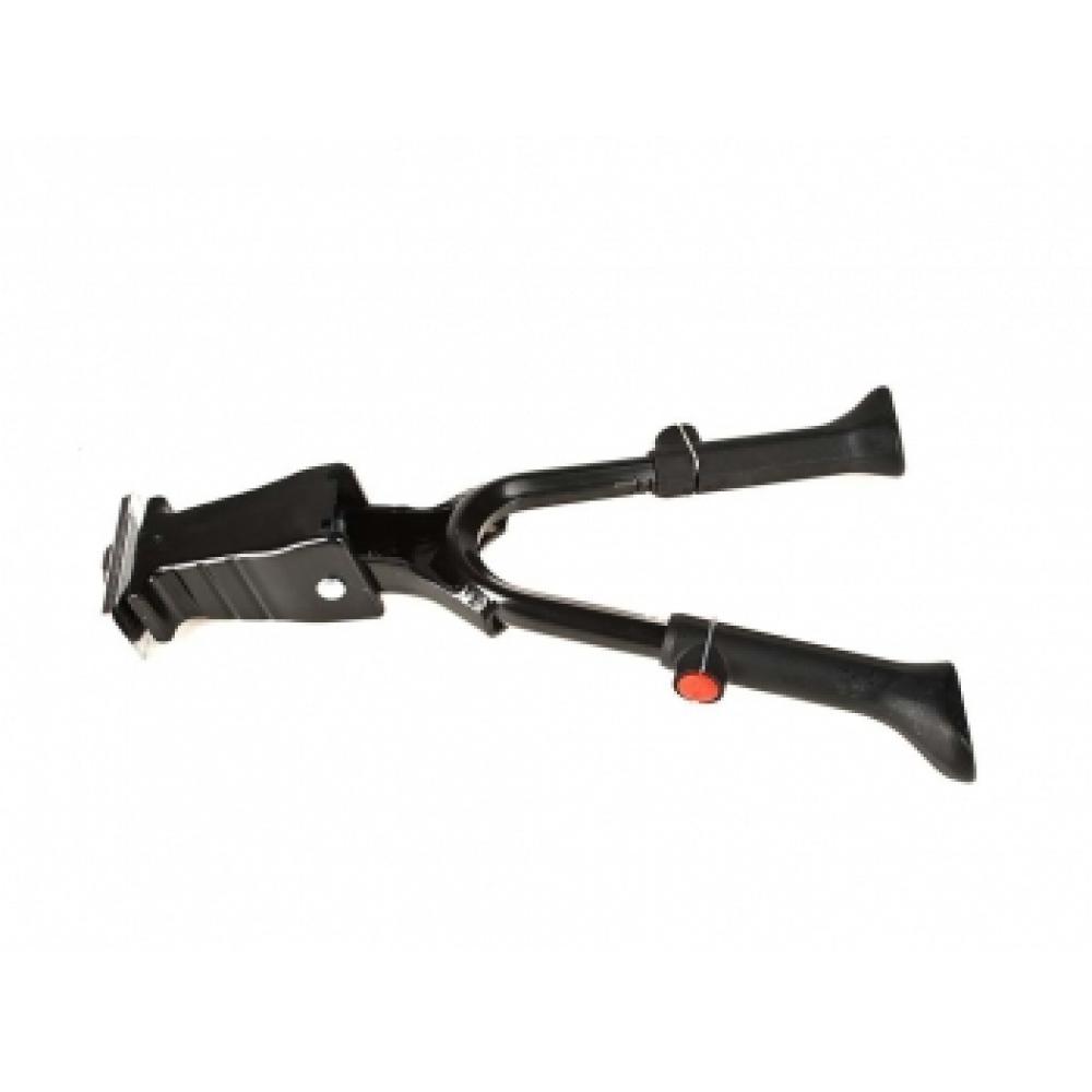 Подножка 00-170388 сталь H037A 24-29" универс. центр. крепл. регулир. с планкой ДВОЙНАЯ черная HORST 00-170388