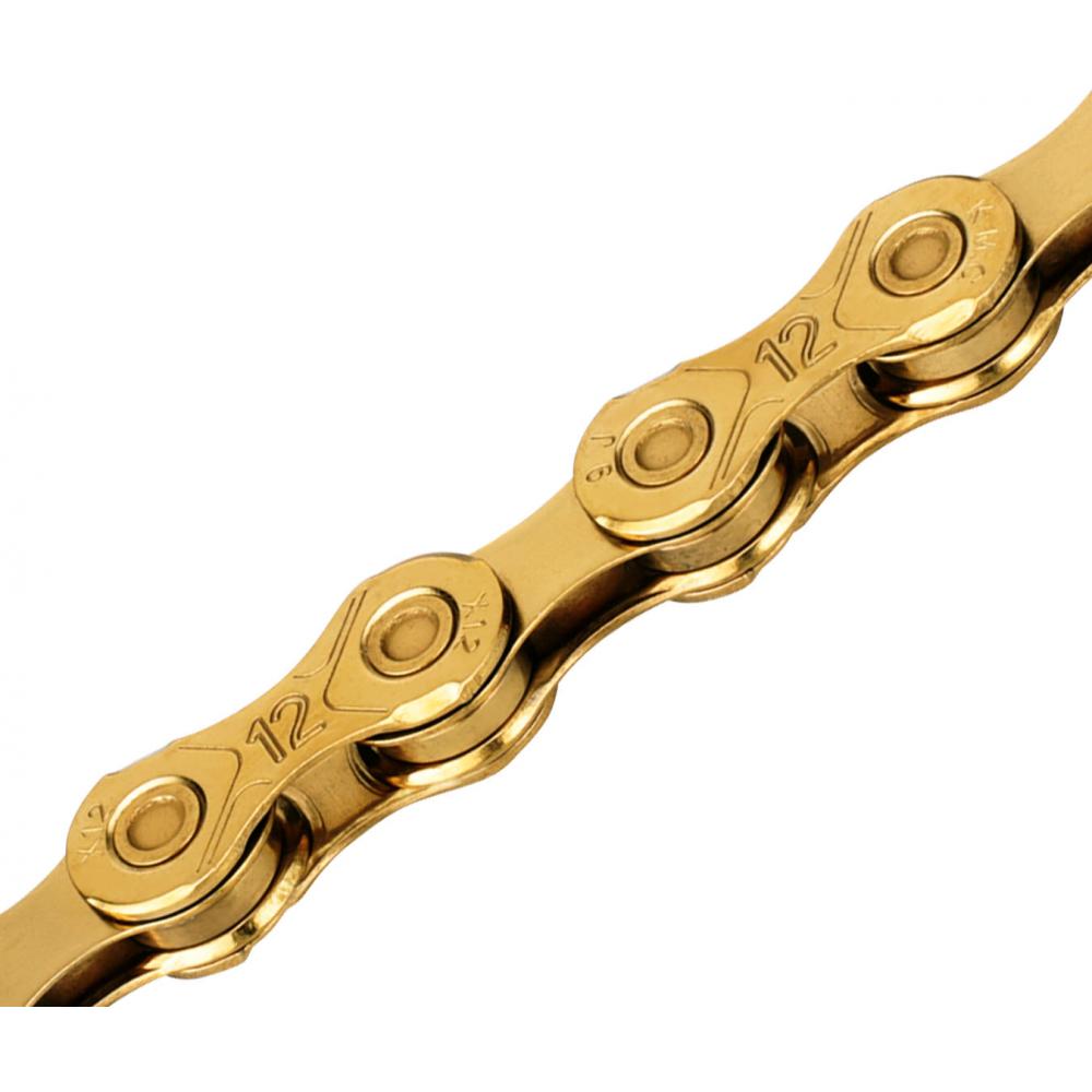 Цепь 5-303511 X12 Ti-N Gold 11/128" 12ск. 126 звеньев с замком, X Bridge, д/SHIMANO/SRAM, покрытие н 5-303511
