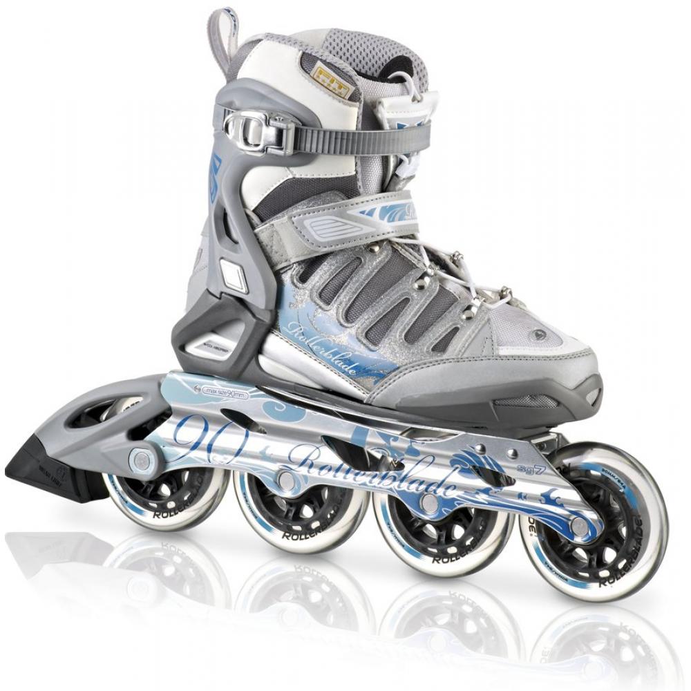 Роликовые коньки ACTIVA 90 silver/purple 235 Rollerblade 11 62-172351