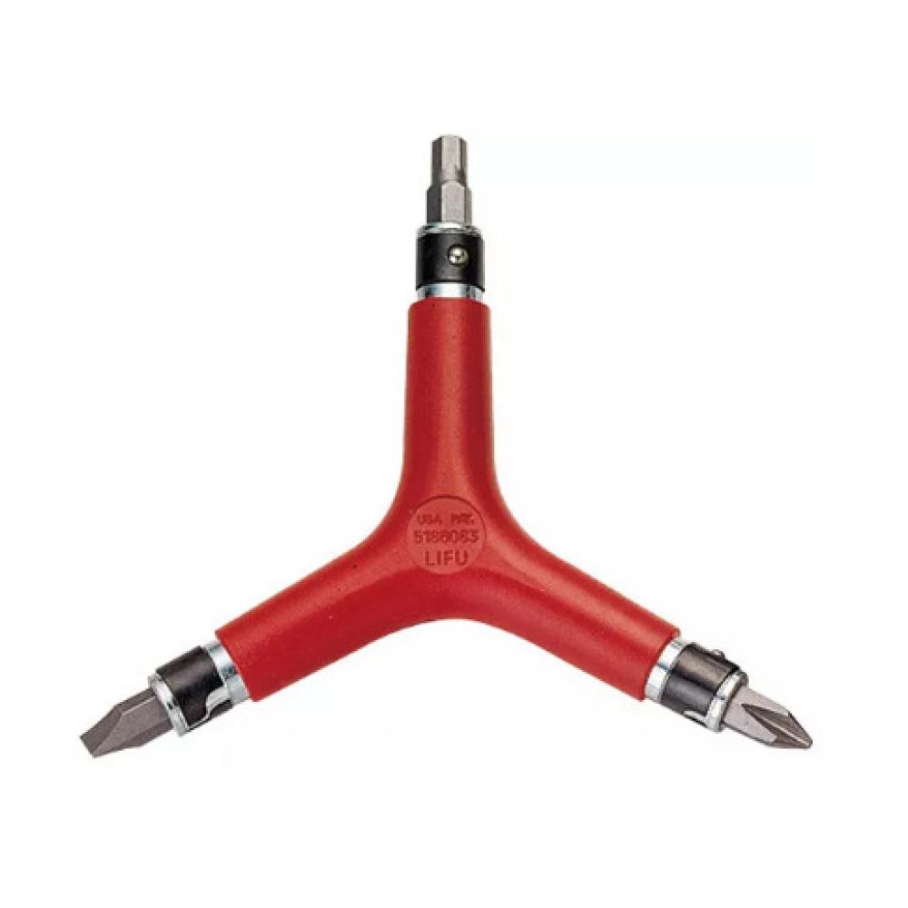 Ключ 6-800204 шестигранный тройной с битами 3/4/5/6/+/- 6-in-1 Y Wrench. 74A1 IceToolz NEW 6-800204