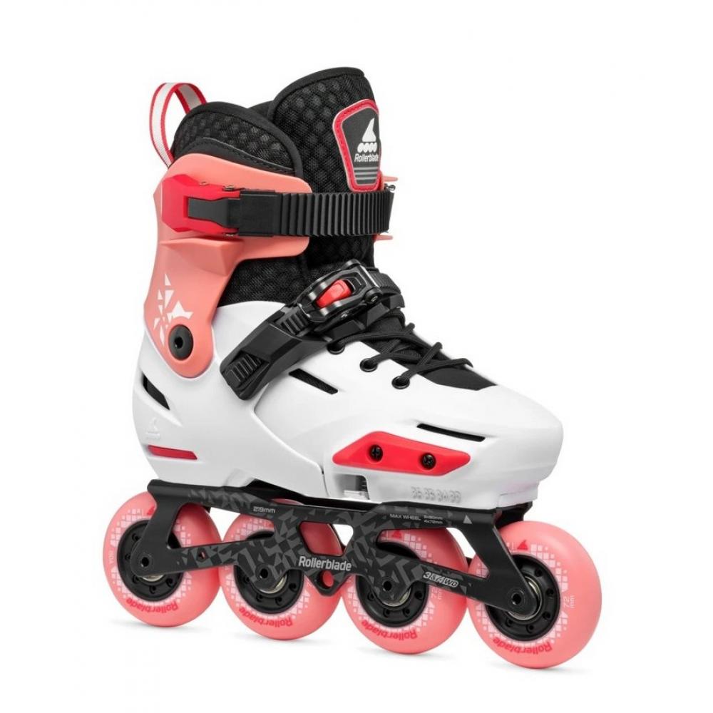 Коньки роликовые 185 Rollerblade APEX platinum/coral 86B0751510-HD01185