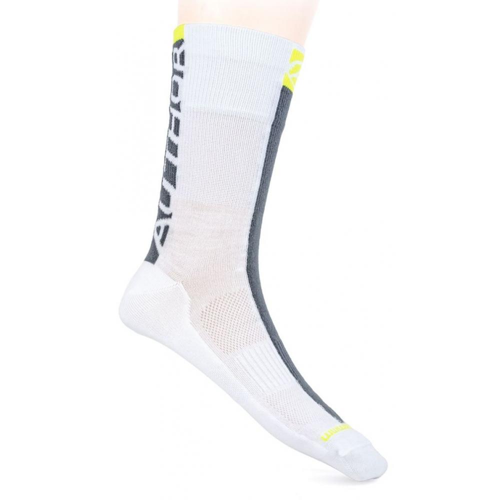 Велоноски 8-7200251 STRIPE профи анатом. бело-черно-неоново-желтые р-р M (39-42) AUTHOR (Чехия) 8-7200251