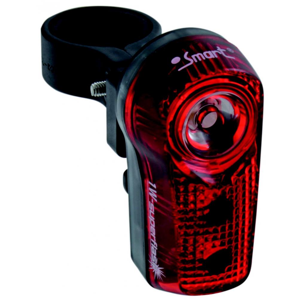 Фонарь 5-221511 задний 1д.*1W+2д*.0.5W повыш. ярк./2ф красный с батар. SMART 5-221511