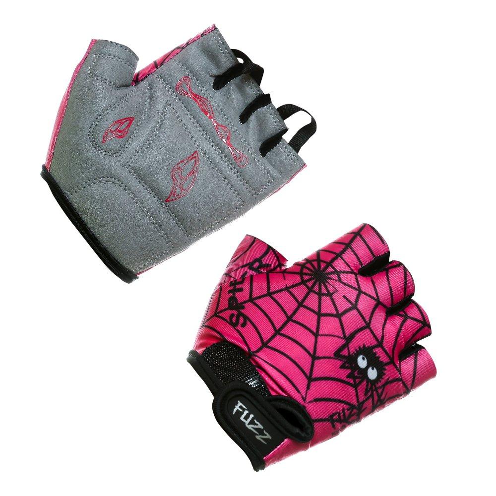 Перчатки 08-202019 детские лайкра SPIDER розовые, р-р 10/XL (для 8-10 лет), GRIP GEL, с петельками, 08-202019