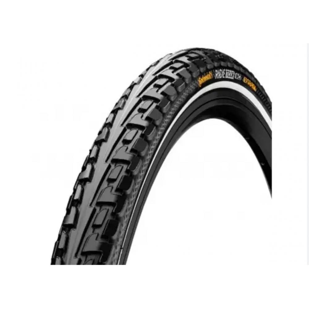 Покрышка. 700x28C 02-0101152 28-622 RIDE Tour E-25 черная, светоотражающая полоса CONTINENTAL 02-0101152